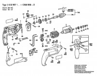 Bosch 0 603 167 103 Csb 550-2 Percussion Drill 230 V / Eu Spare Parts